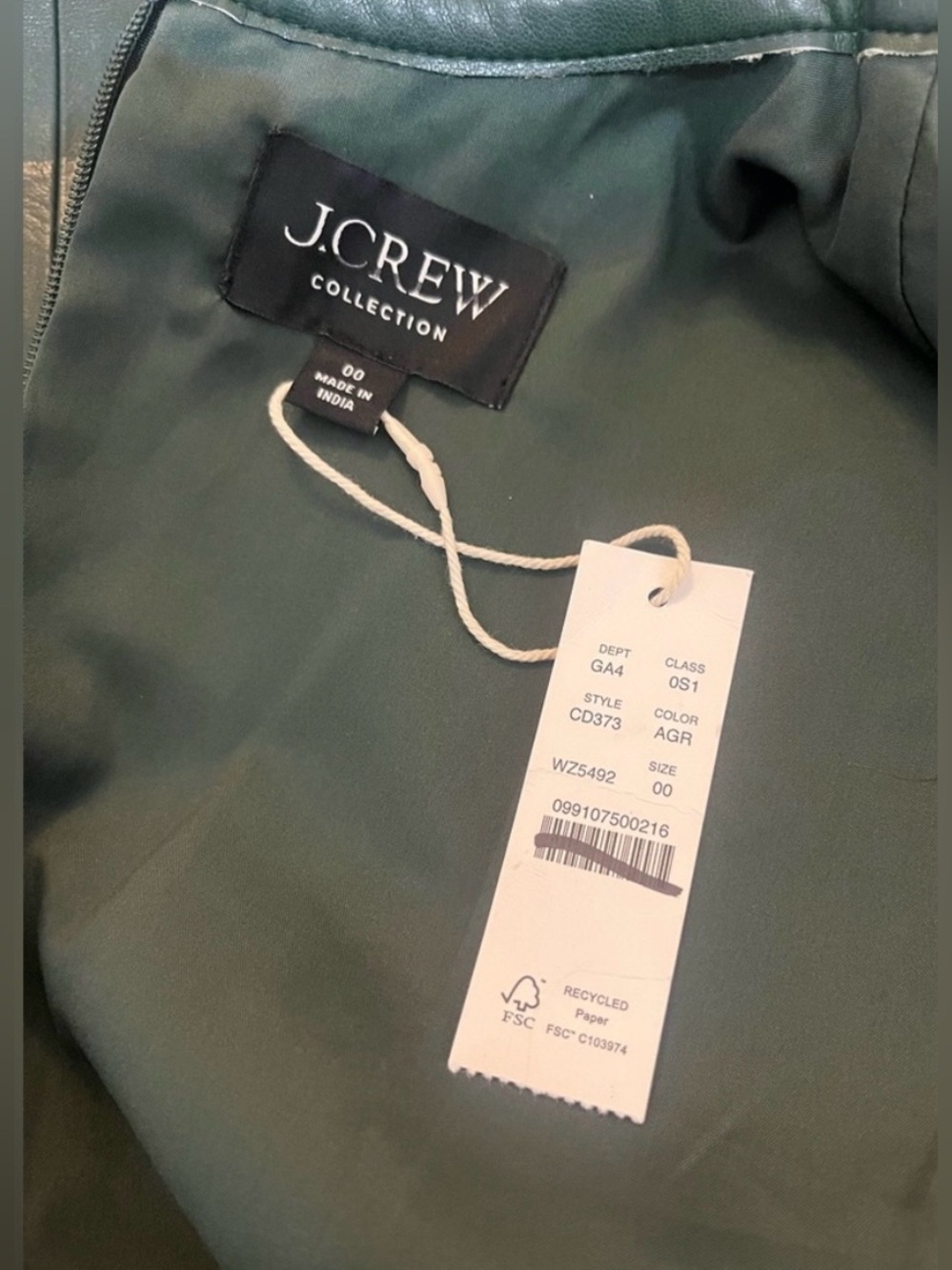 J.Crew Collection mini dress in embellished faux leather - Picture 9 of 9